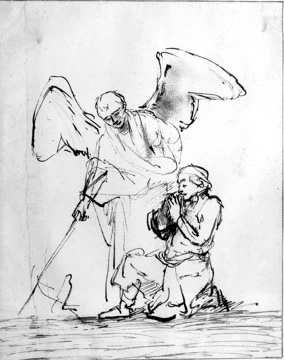 Tobias og engelen av Rembrandt van Rijn