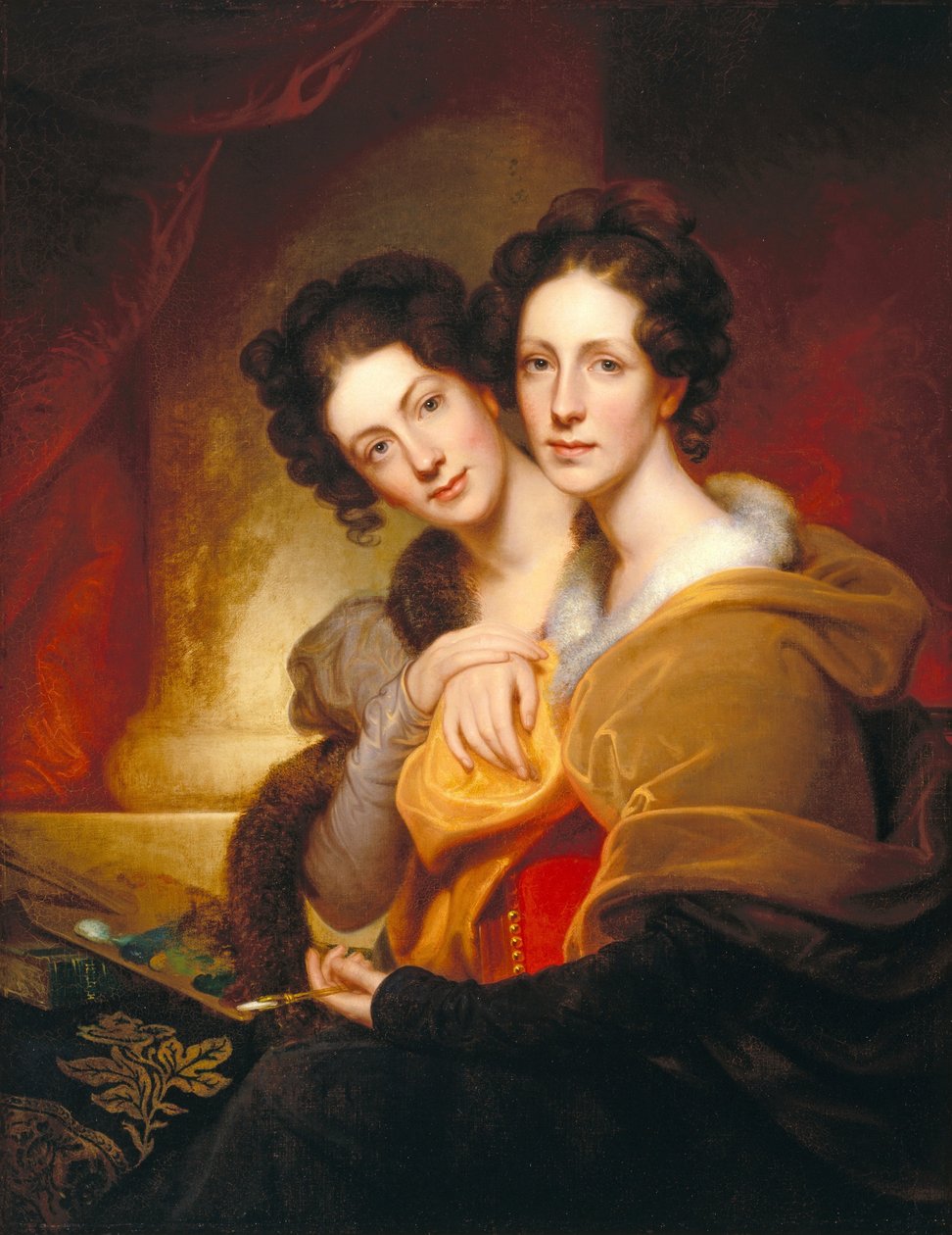 Søstrene (Eleanor og Rosalba Peale) av Rembrandt Peale
