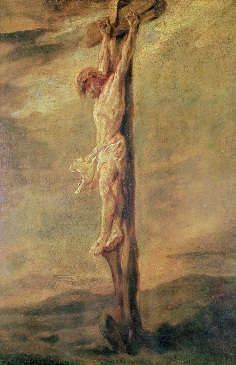 Kristus på korset, ca. 1646 av Rembrandt van Rijn