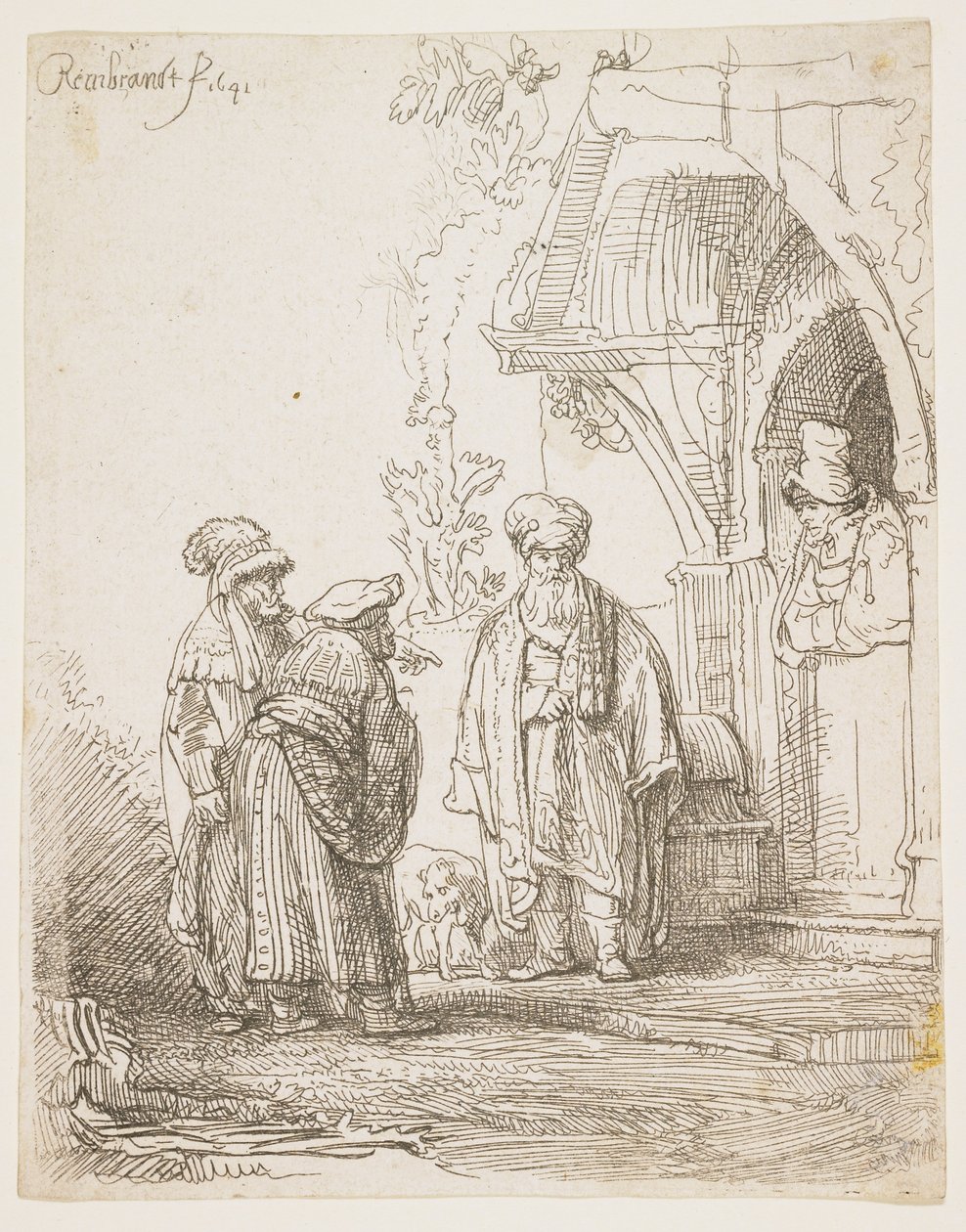 Jacob og Laban, 1641 av Rembrandt van Rijn
