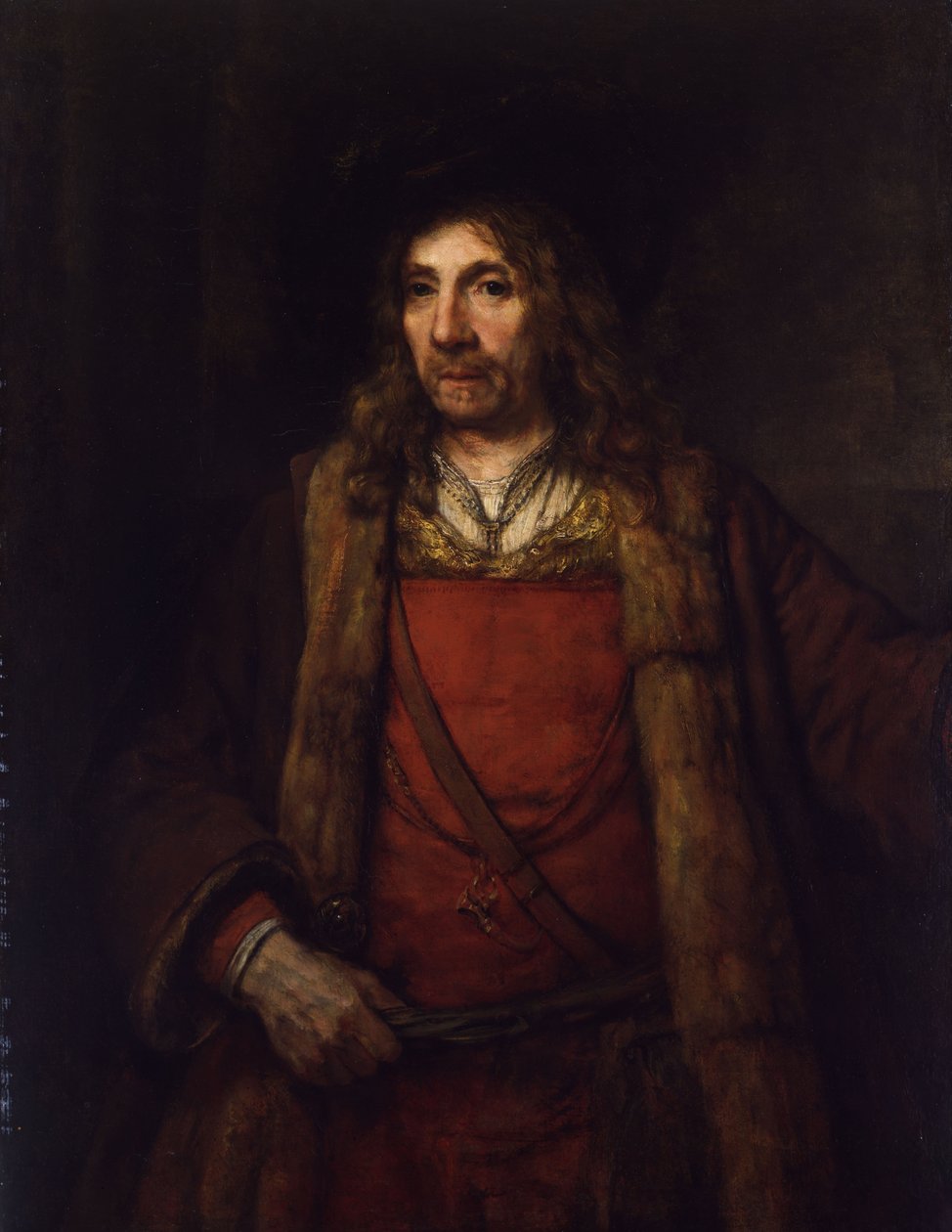Mann i pelsfôr av Rembrandt van Rijn