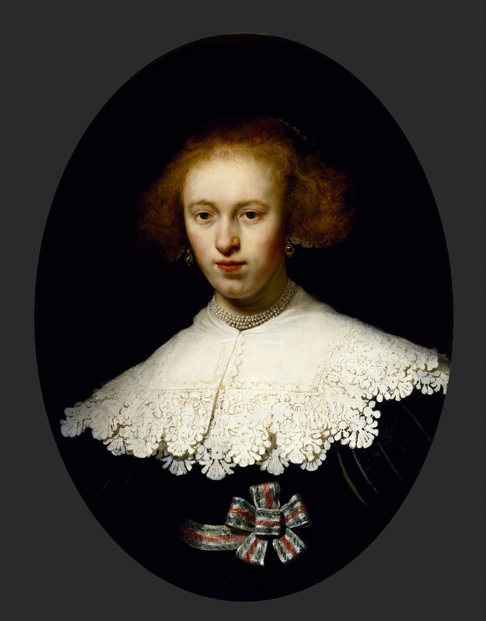 Portrett av en ung kvinne av Rembrandt van Rijn