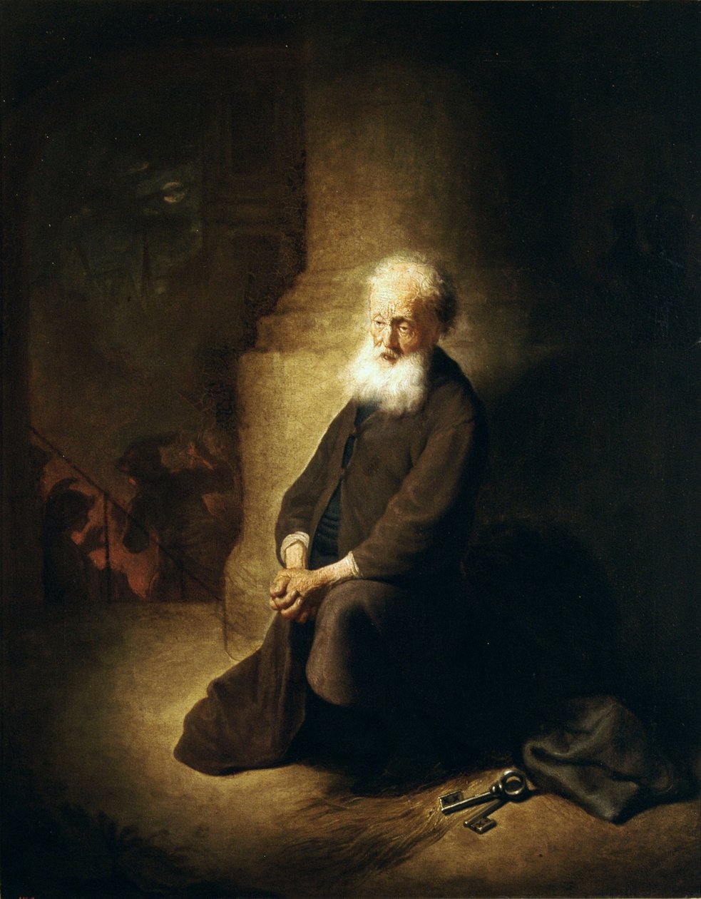 Omvendte St. Peter. av Rembrandt van Rijn