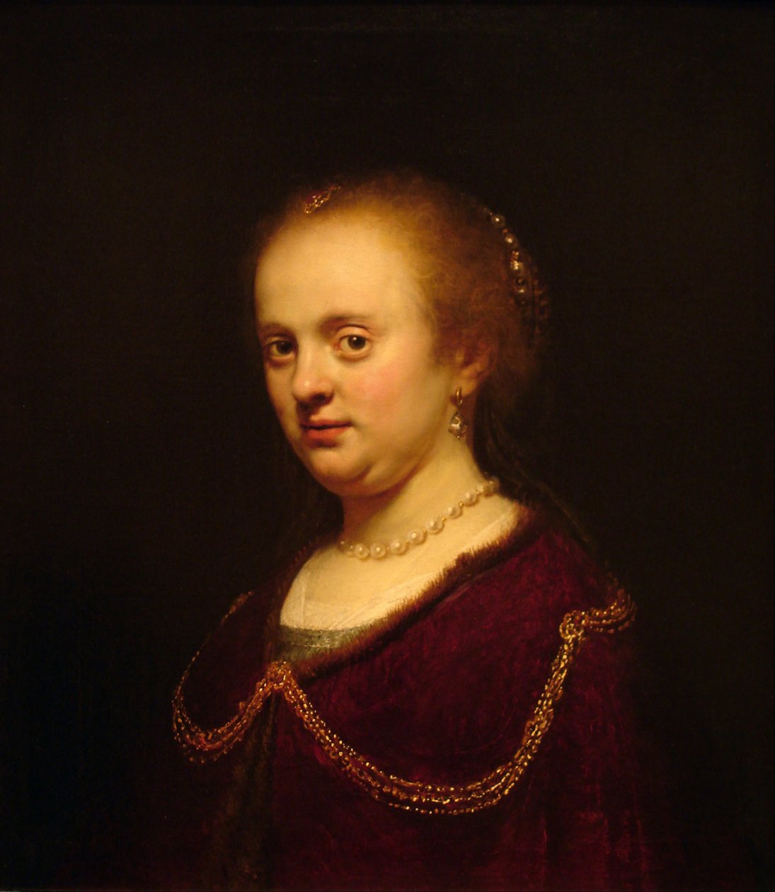Portrett av ung kvinne av Rembrandt van Rijn