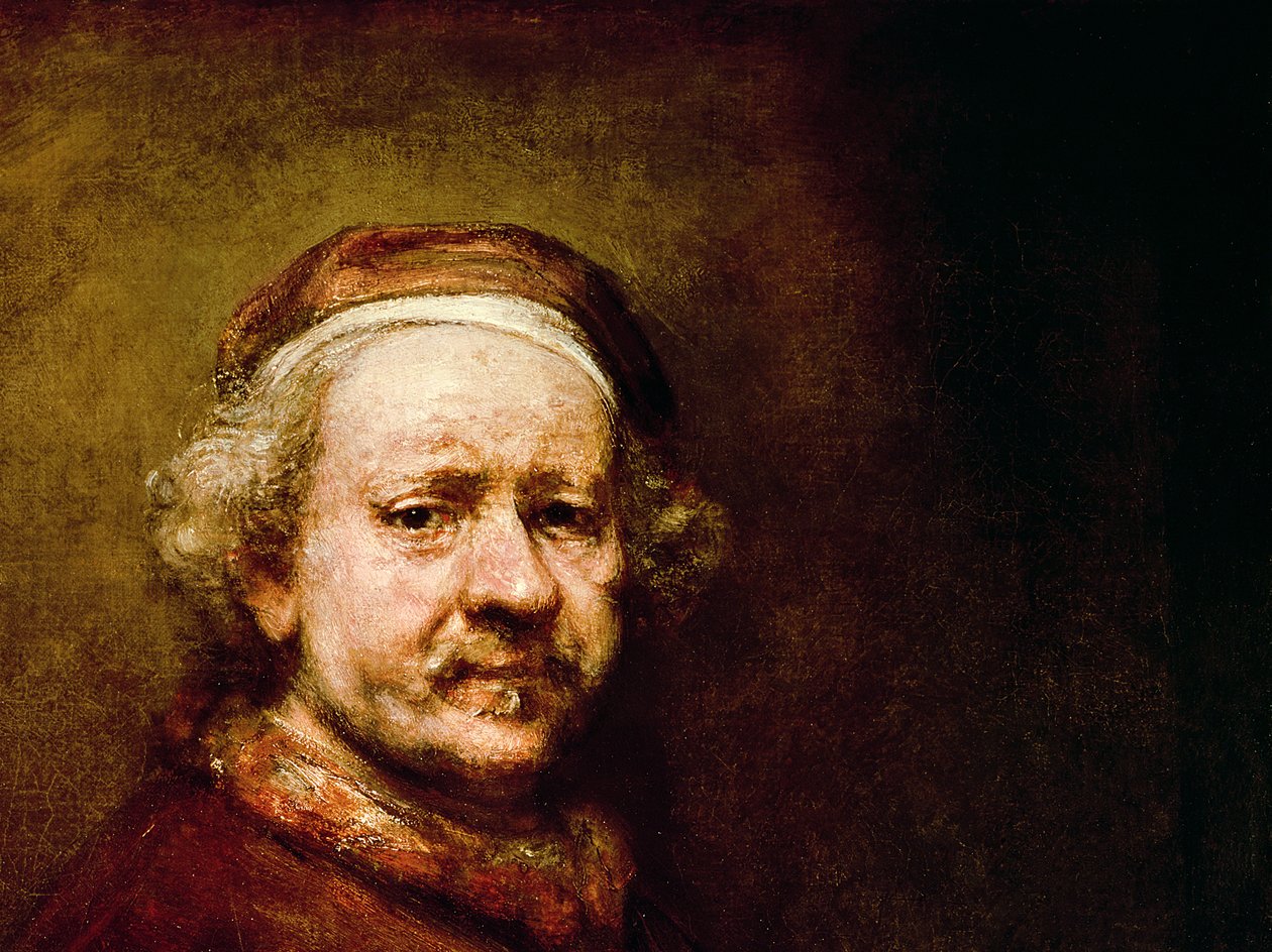 Selvportrett i en alder av 63, 1669 (detalj av 3739) av Rembrandt van Rijn