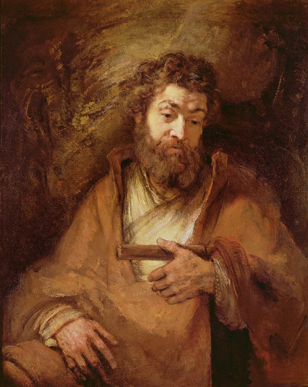 Apostelen Simon, 1661 av Rembrandt van Rijn