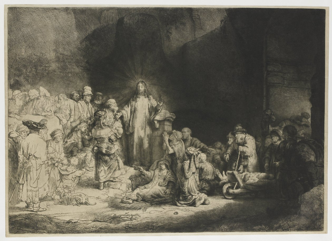 (The Hundred Guilder Print av Rembrandt van Rijn