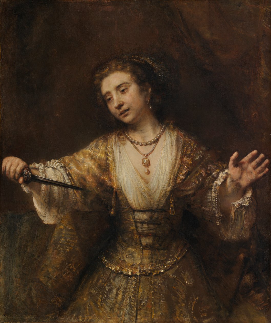 Lucretia av Rembrandt van Rijn