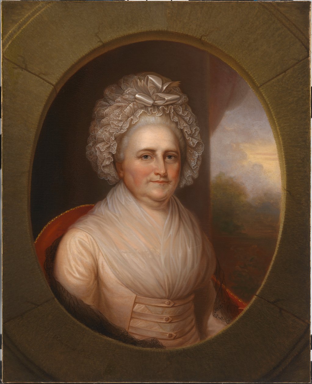 Martha Washington, ca. 1853. av Rembrandt Peale