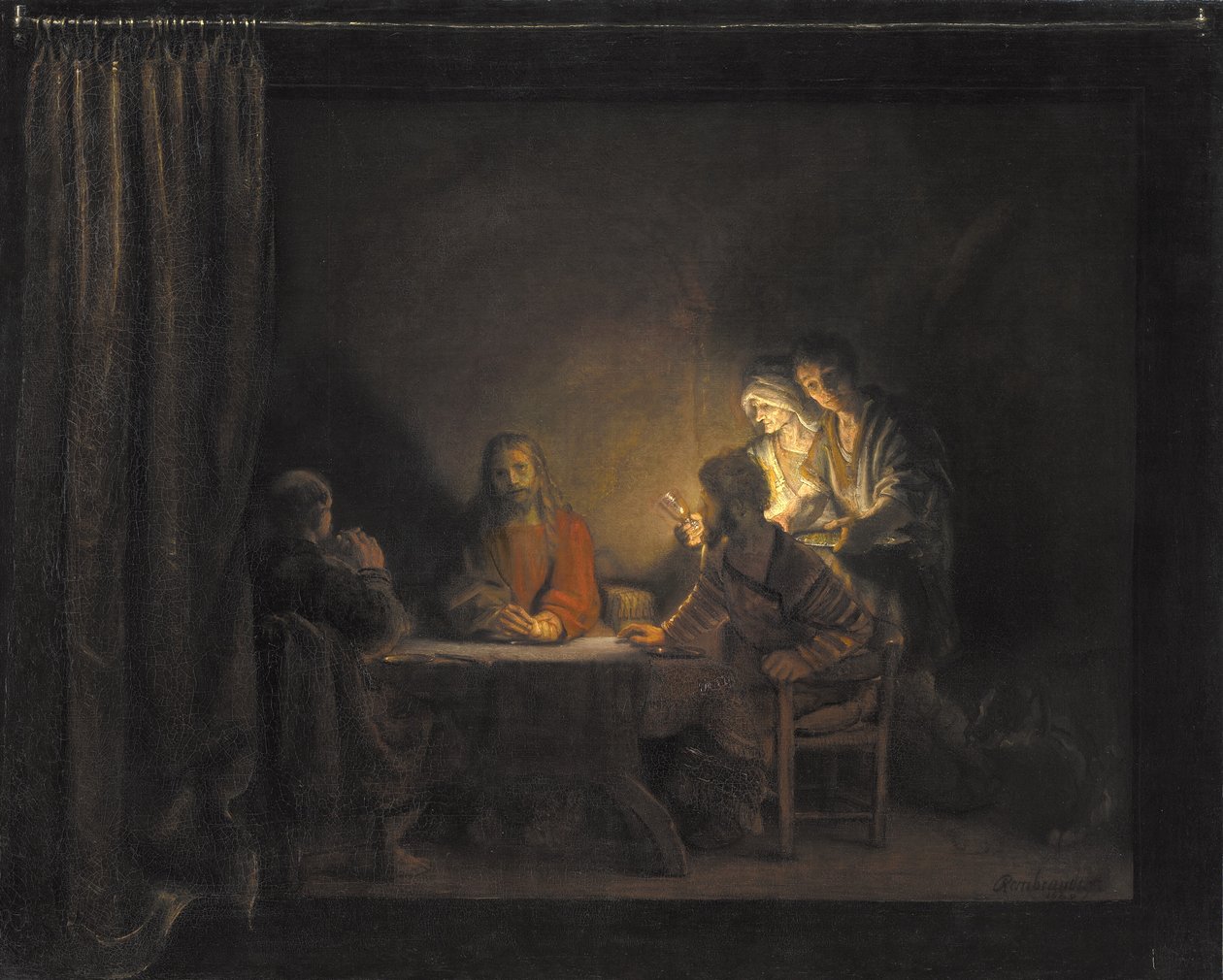 Kveldsmat på Emmaus av Rembrandt van Rijn (værksted)