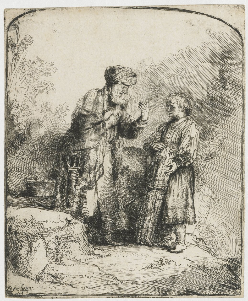 Abraham og Isak av Rembrandt van Rijn