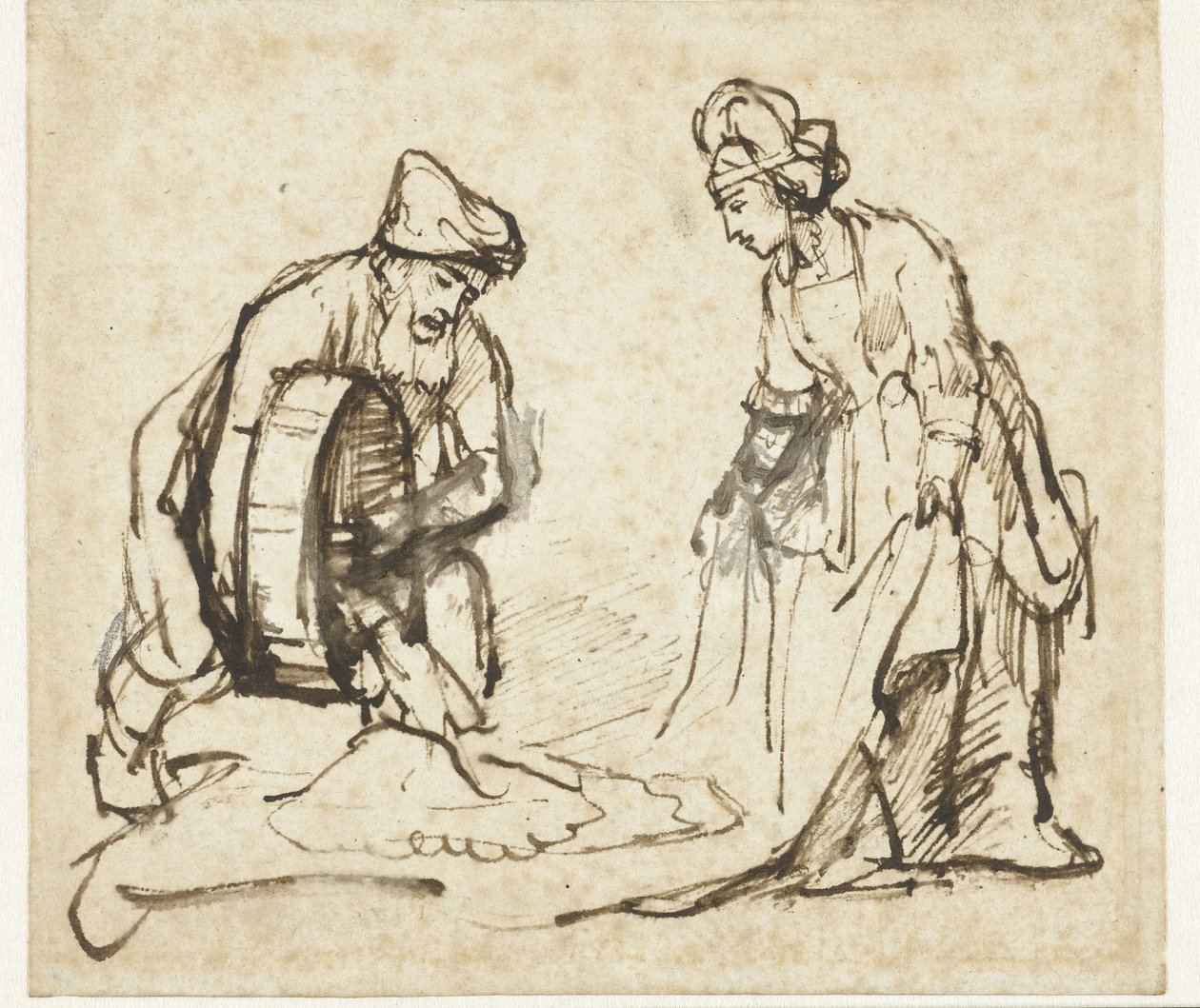 Boas og Rut av Rembrandt van Rijn