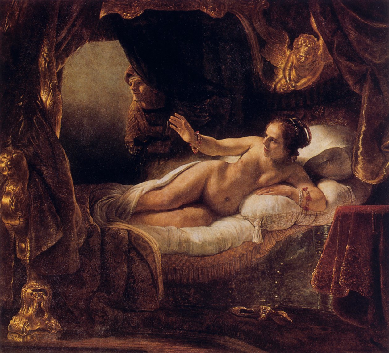 Danae, 1636 av Rembrandt van Rijn