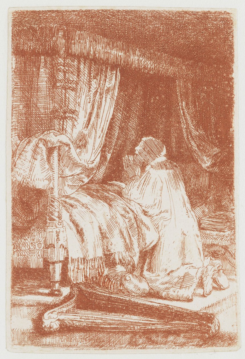 David i bønn av Rembrandt van Rijn