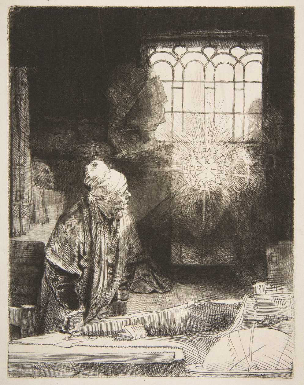 Faust, ca. 1652. av Rembrandt van Rijn