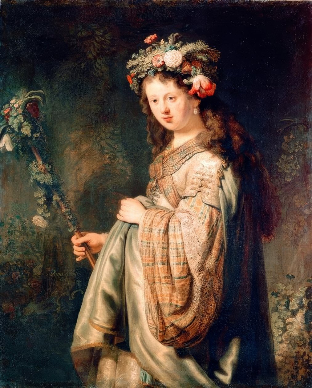 Flora av Rembrandt van Rijn