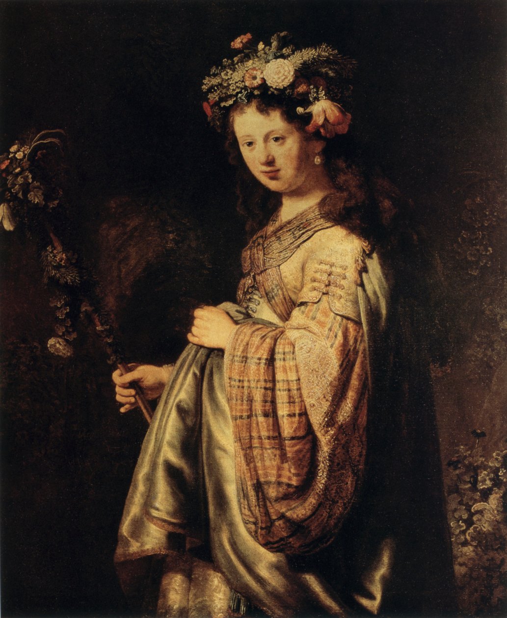 Flora, 1634 av Rembrandt van Rijn