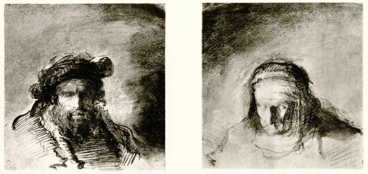 Hovedstudier av Rembrandt van Rijn