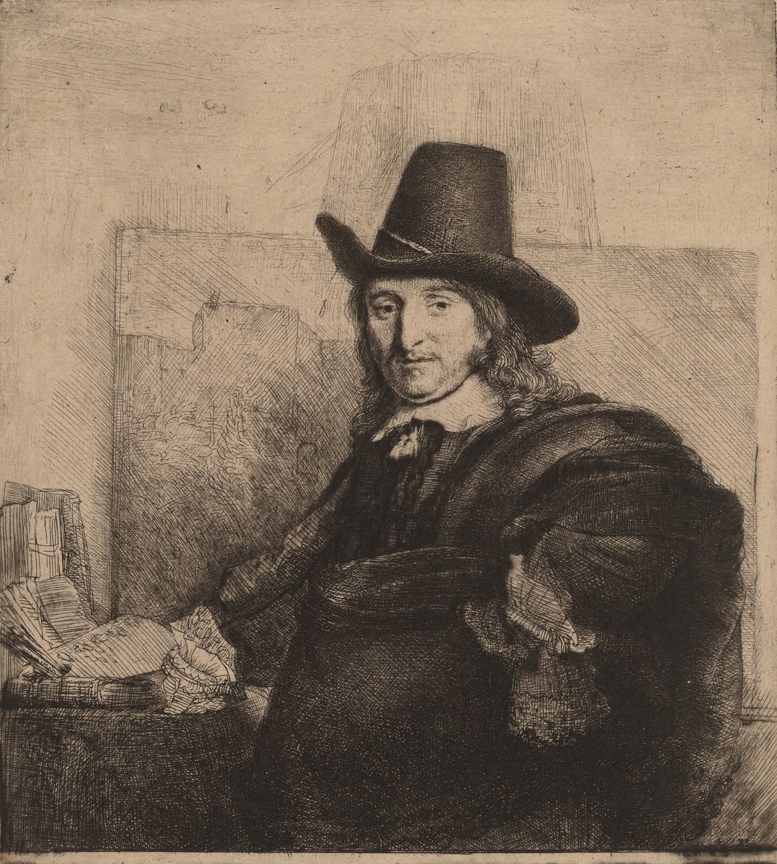 Jan Asselijn, ca. 1647. av Rembrandt van Rijn