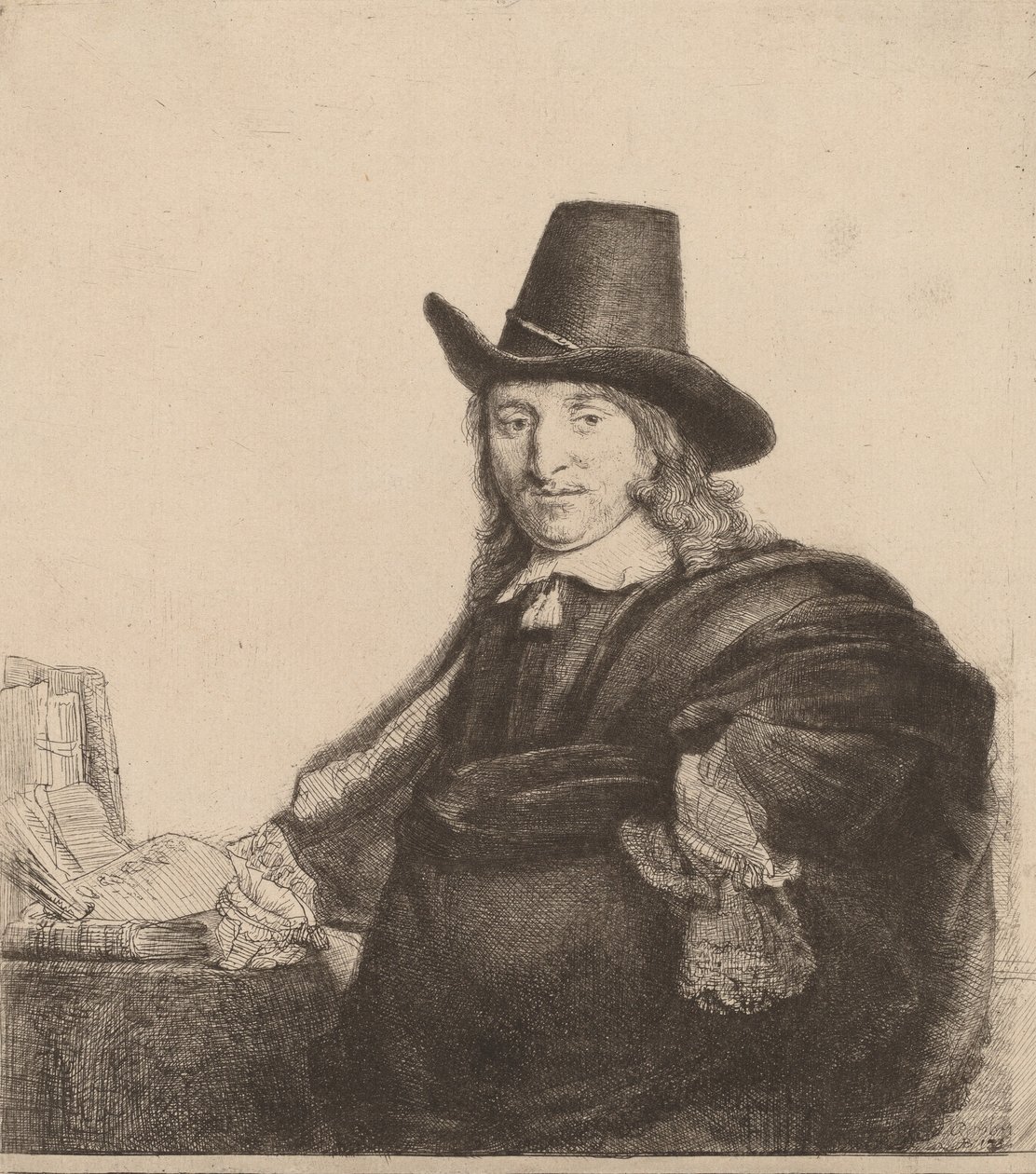 Jan Asselijn, ca. 1647. av Rembrandt van Rijn