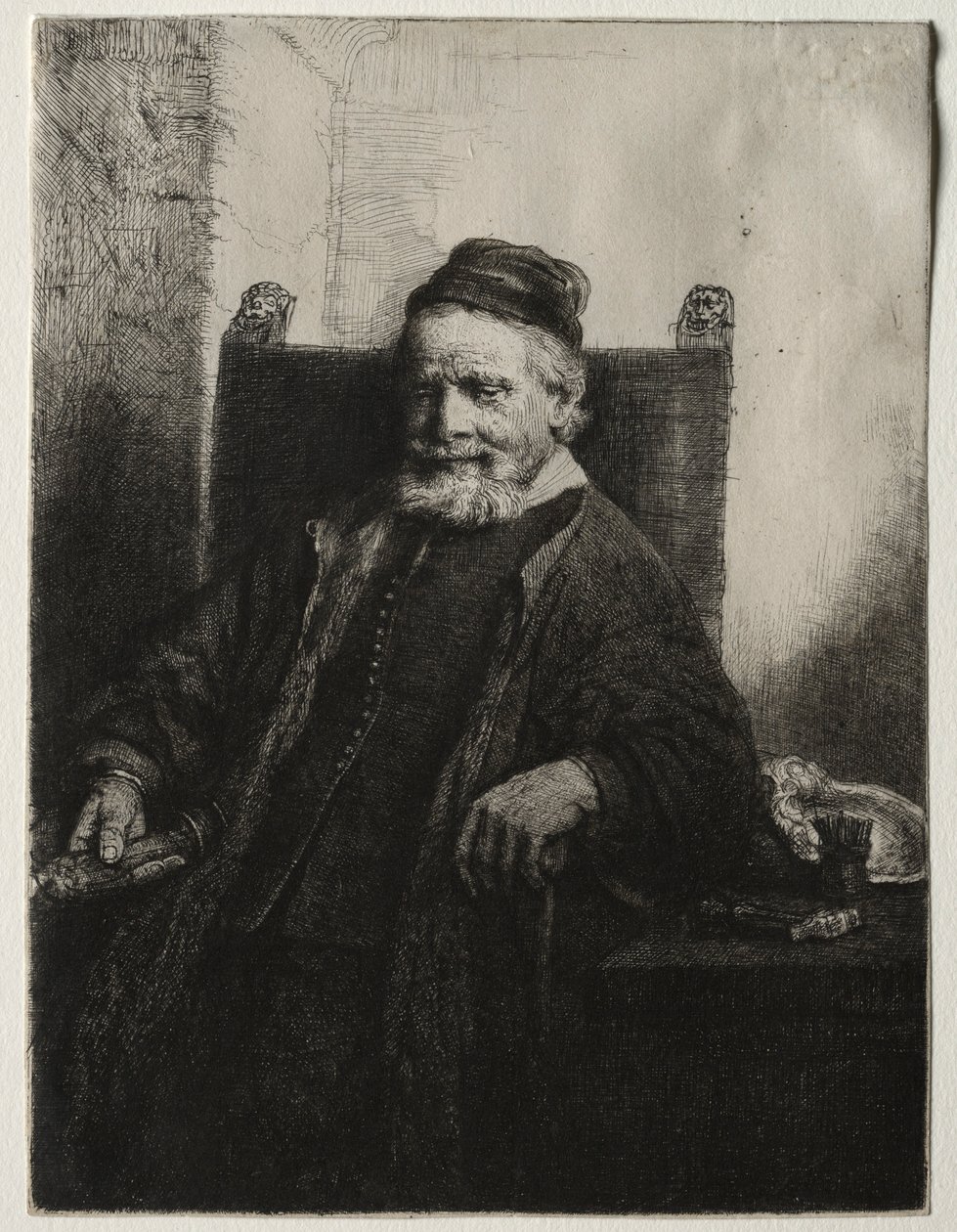 John Lutma, gullsmed, 1656. av Rembrandt van Rijn