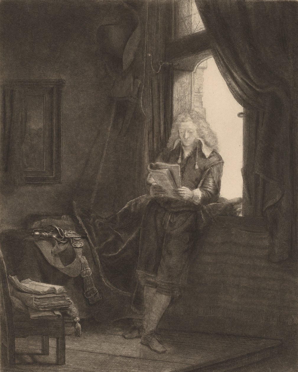 Jan Six, 1647. av Rembrandt van Rijn