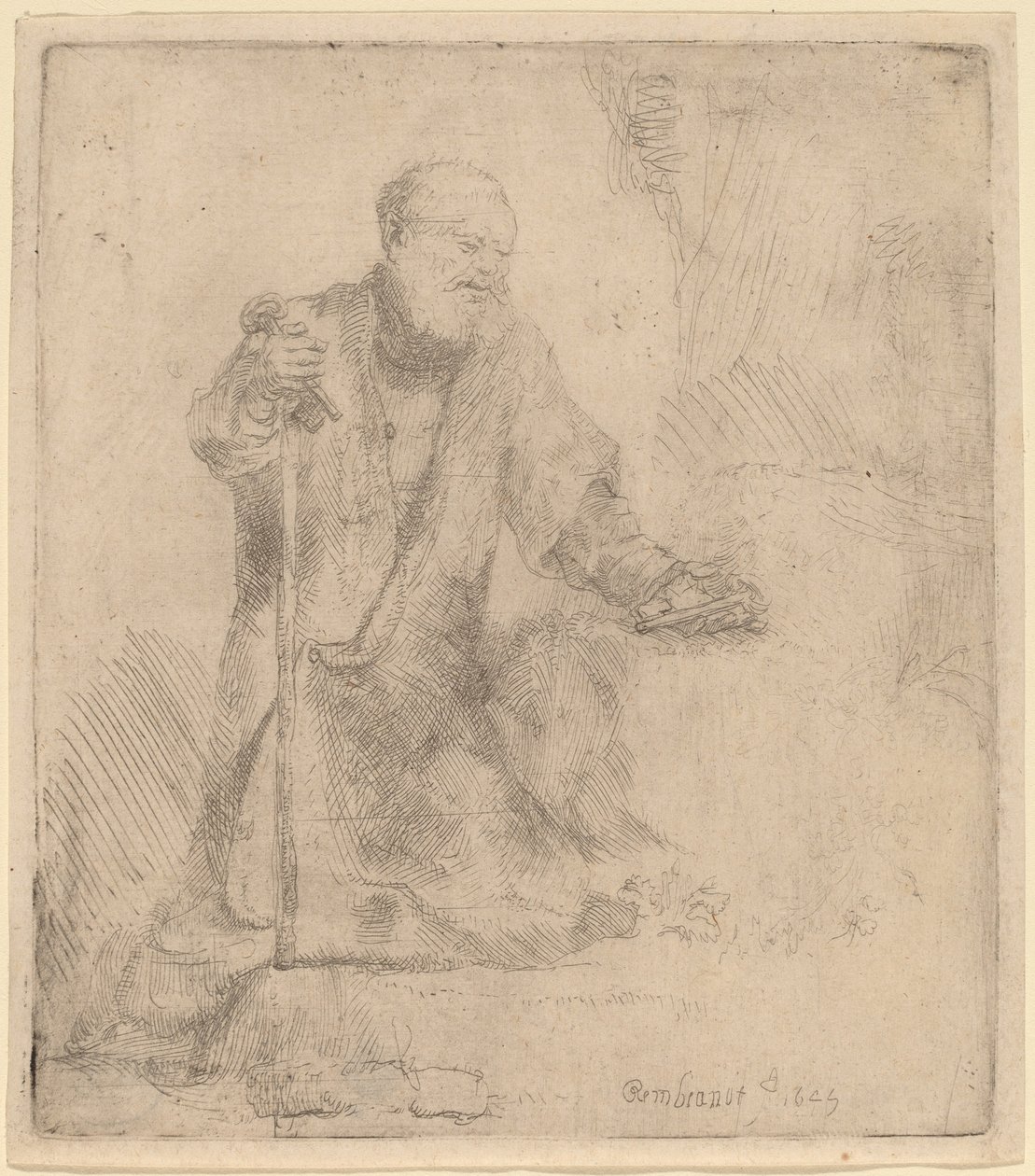 Sankt Peter i bot av Rembrandt van Rijn