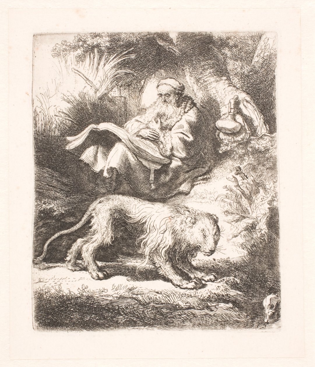 St. Hieronymus leser av Rembrandt van Rijn