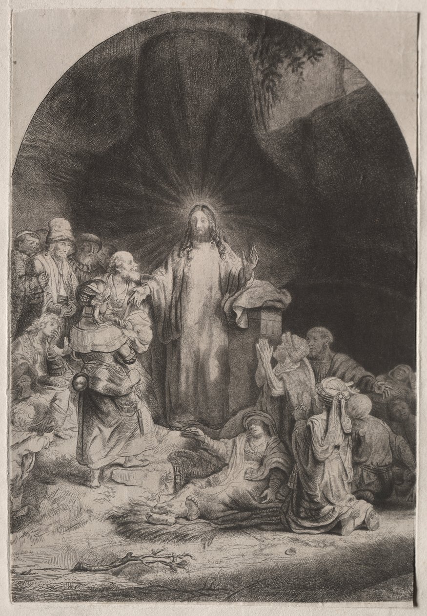 The Hundred Guilder Print av Rembrandt van Rijn