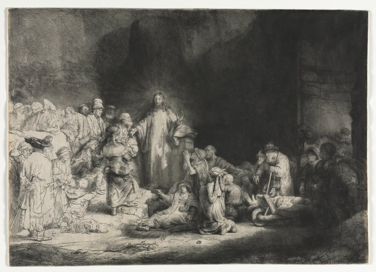 The Hundred Guilder Print av Rembrandt van Rijn