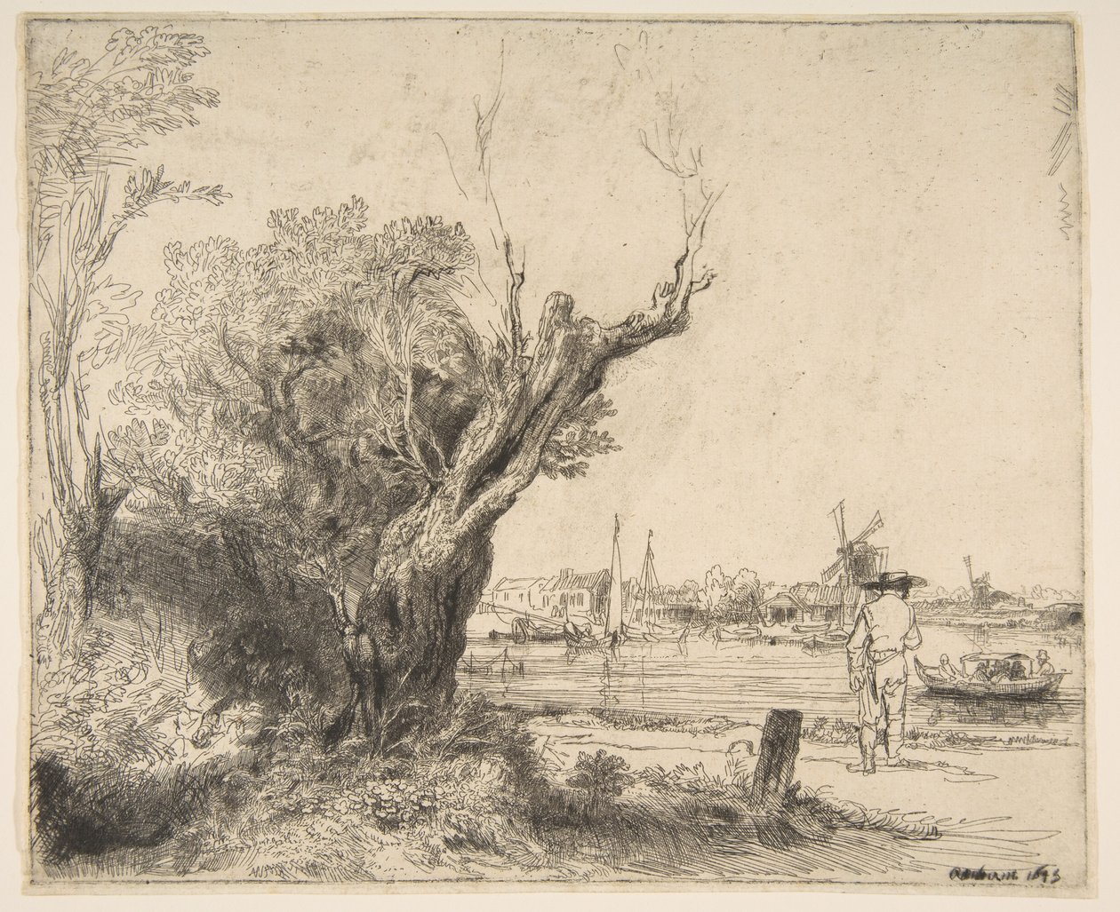 The Omval, 1645. av Rembrandt van Rijn