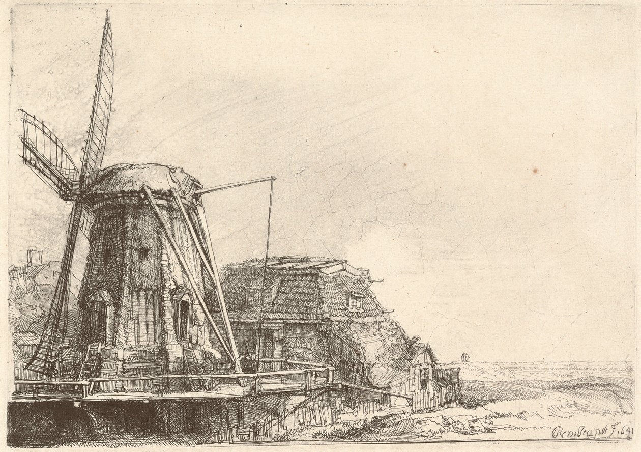 Vindmøllen av Rembrandt van Rijn