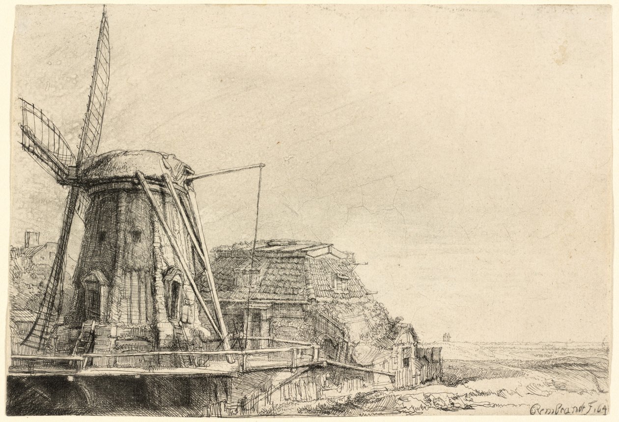 Vindmøllen av Rembrandt van Rijn