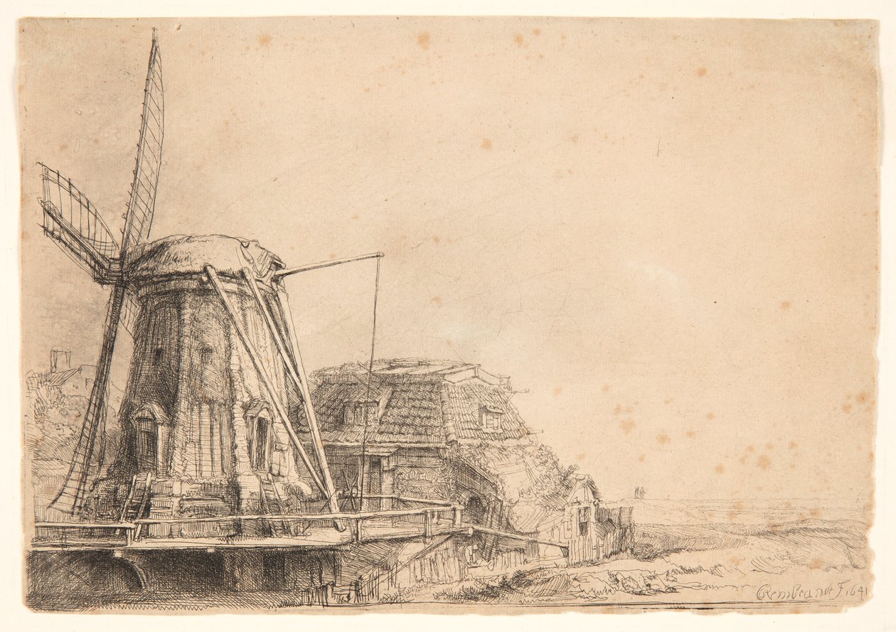 Vindmøllen av Rembrandt van Rijn