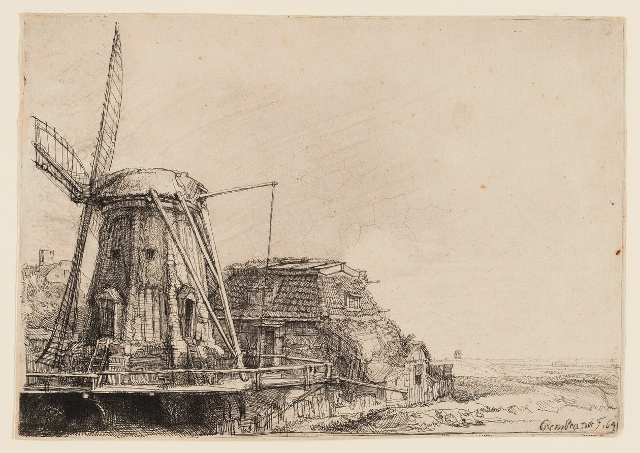 Vindmøllen av Rembrandt van Rijn