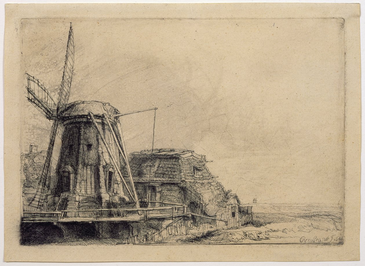 Vindmøllen av Rembrandt van Rijn
