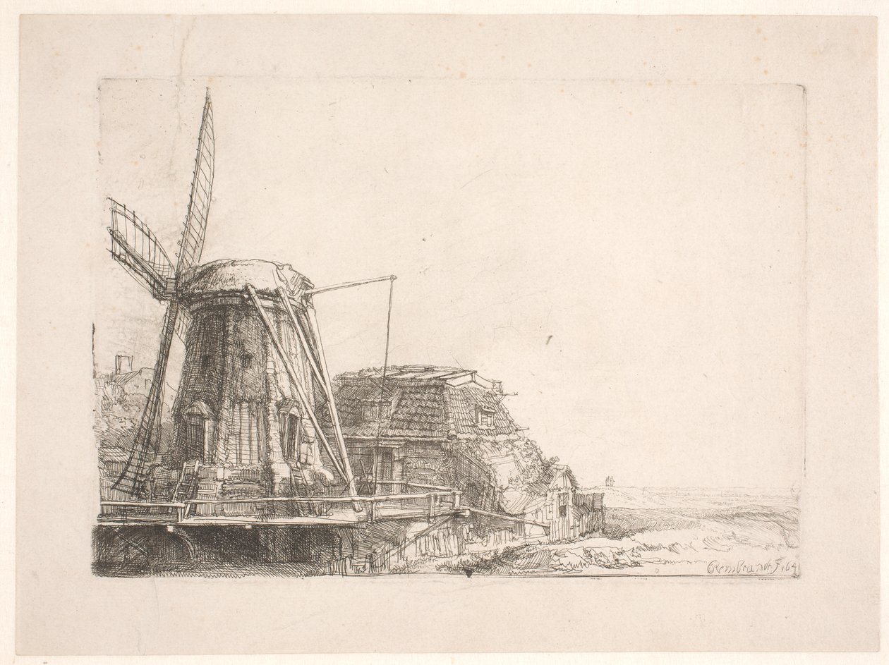 Vindmøllen av Rembrandt van Rijn