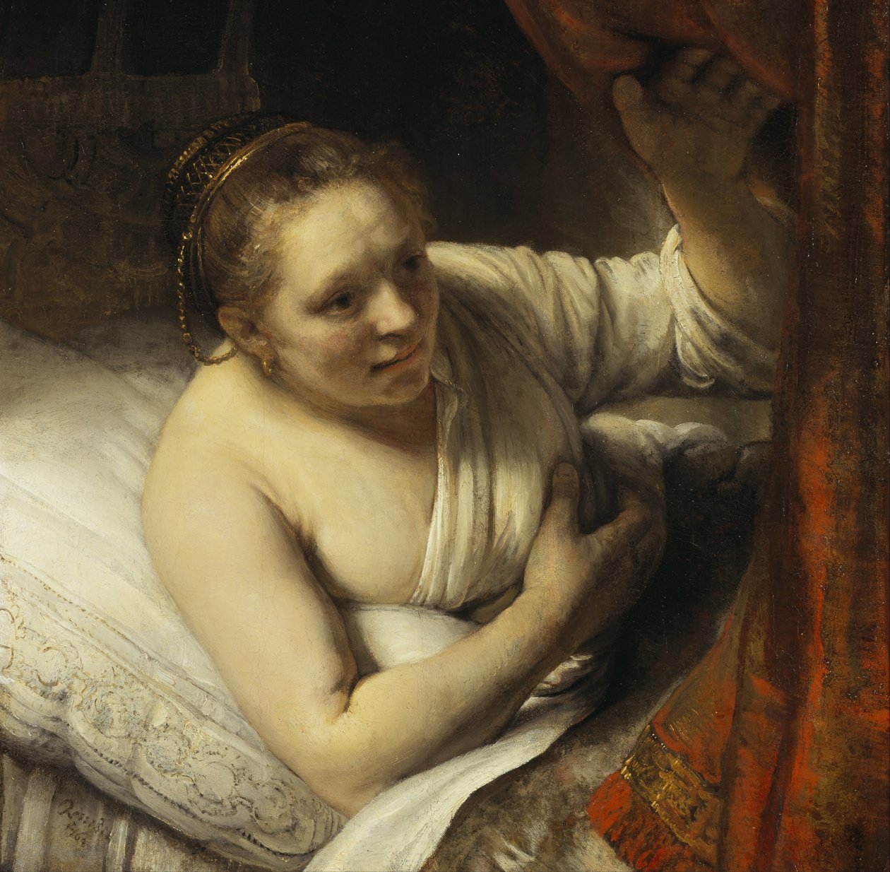 En kvinne i sengen av Rembrandt van Rijn