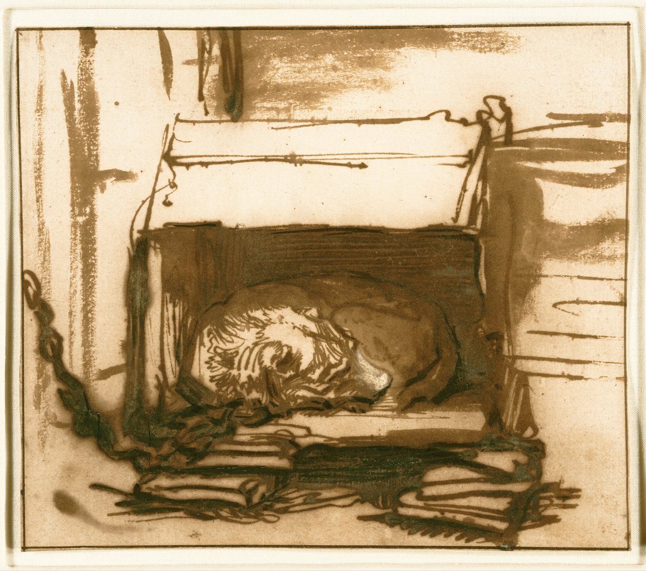 Sleeping Watchdog av Rembrandt van Rijn