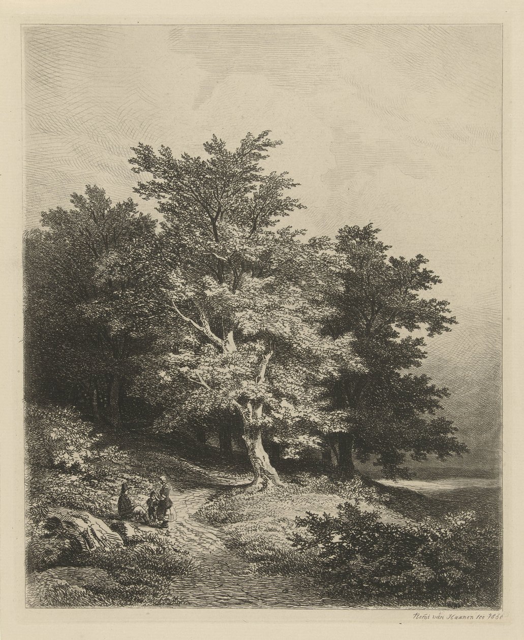 Figurer i en skogkant av Remigius Adrianus Haanen