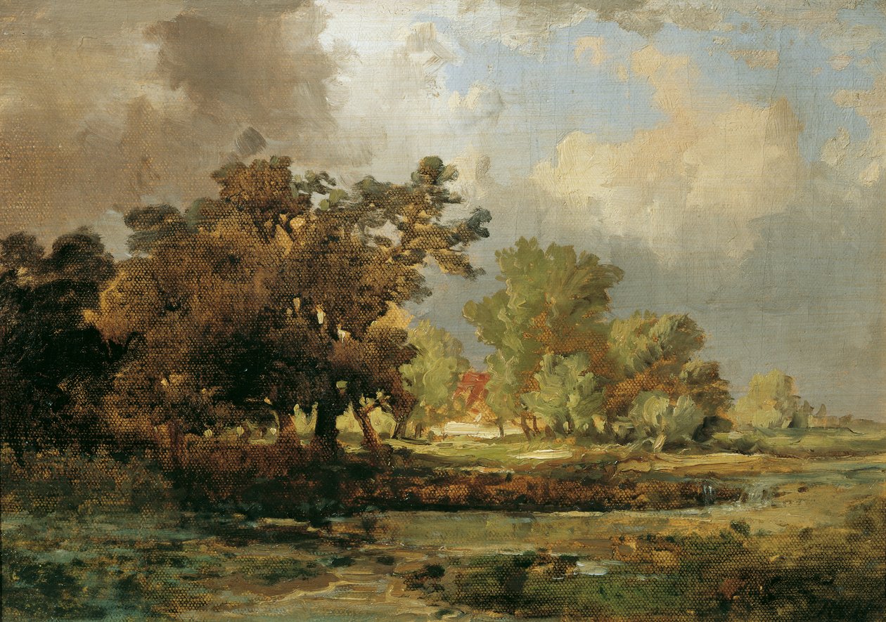 Motiv fra Oosterhout i Holland av Remigius Adrianus van Haanen