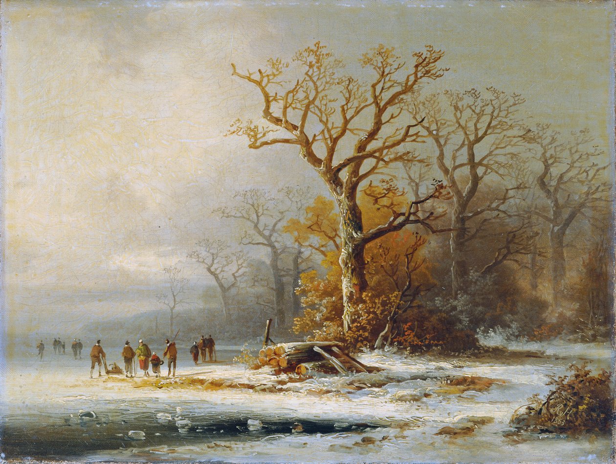 vinterlandskap av Remigius Adrianus van Haanen