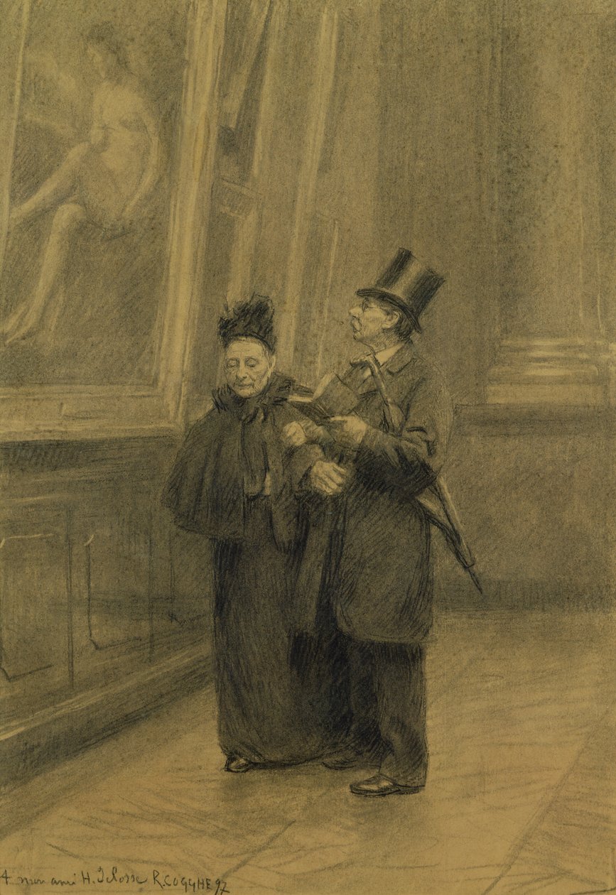 Omvisning på museet, 1897 av Remy Cogghe