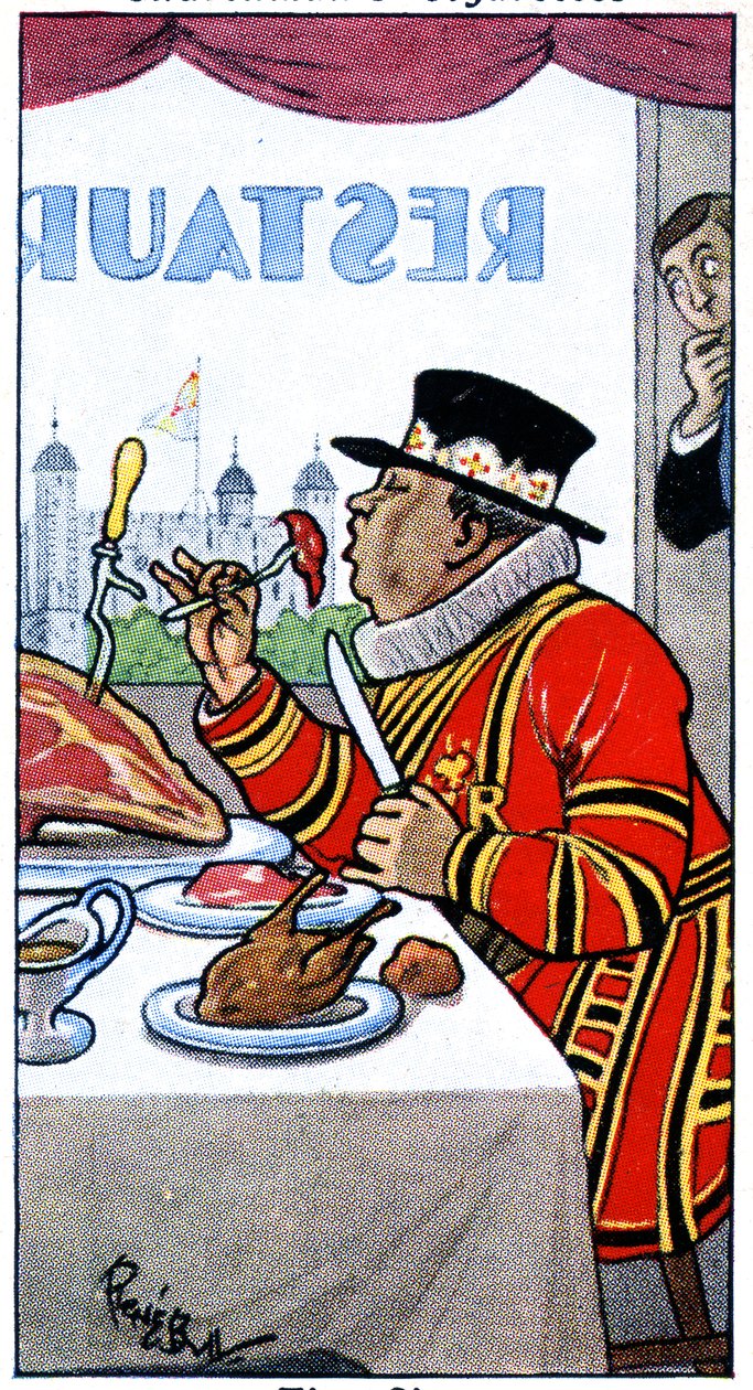 A Beefeater, 1936 av René Bull