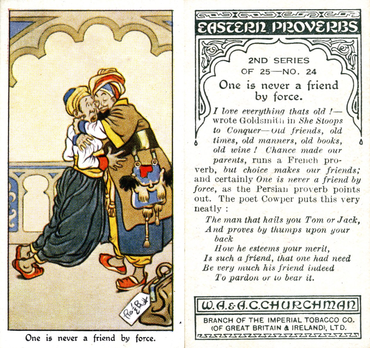 Man er aldri en venn med makt, 1932 av René Bull