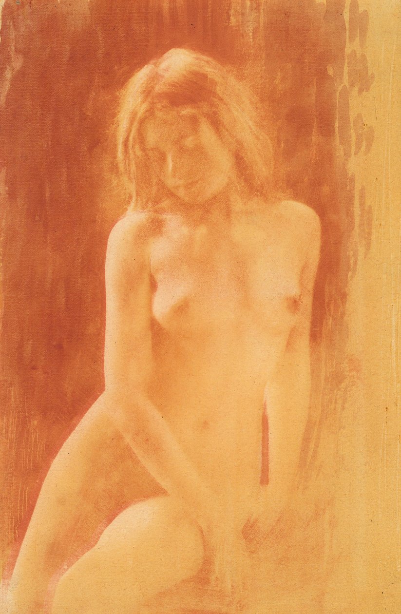 [Studie i oransje], 1904. av René Le Bègue