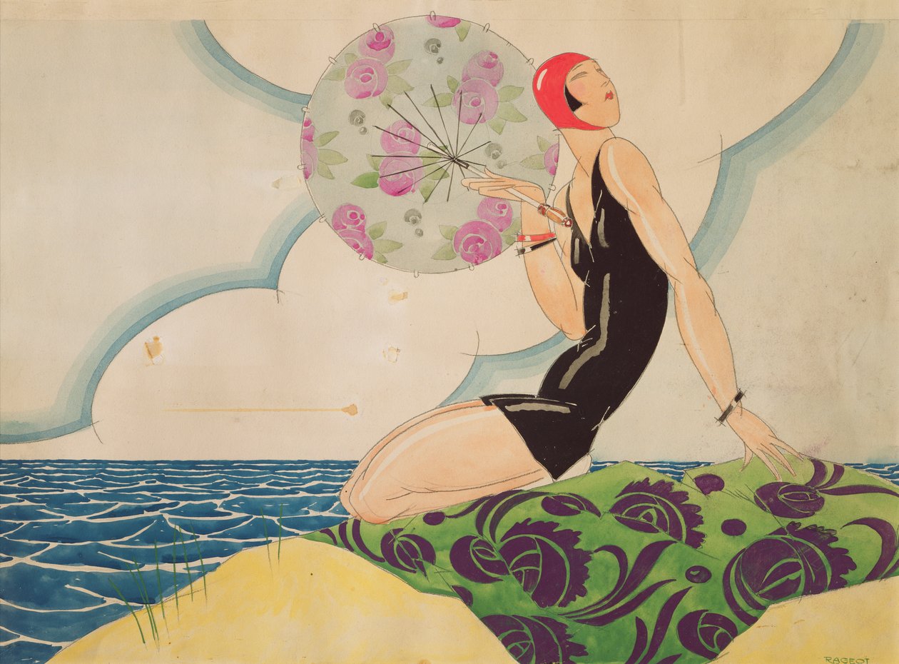 Bather, ca. 1925 av Rene Vincent