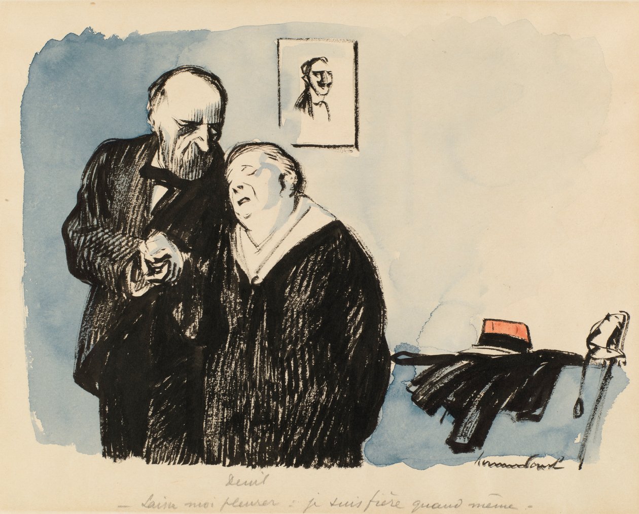 Sorg, ca 1920-tallet. av Rene Georges Hermann Paul