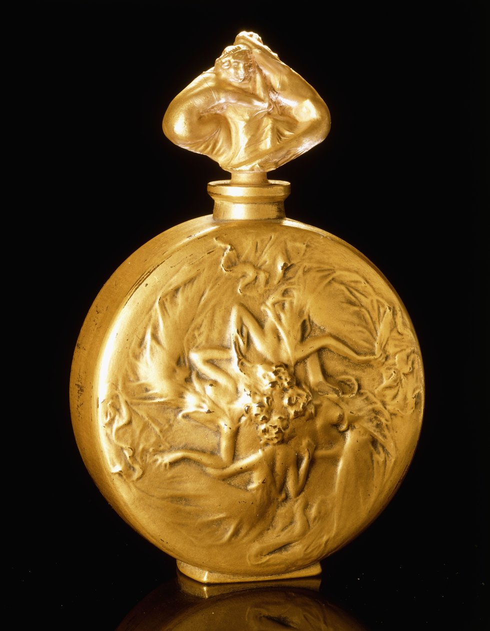 Rosace figurer på en duftflaske, av Rene Jules Lalique