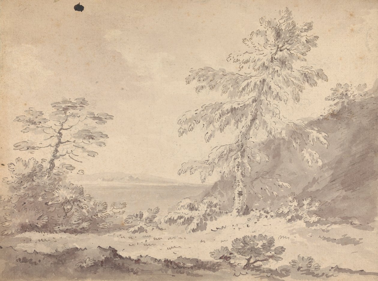To trær i et landskap av Rev. William Gilpin